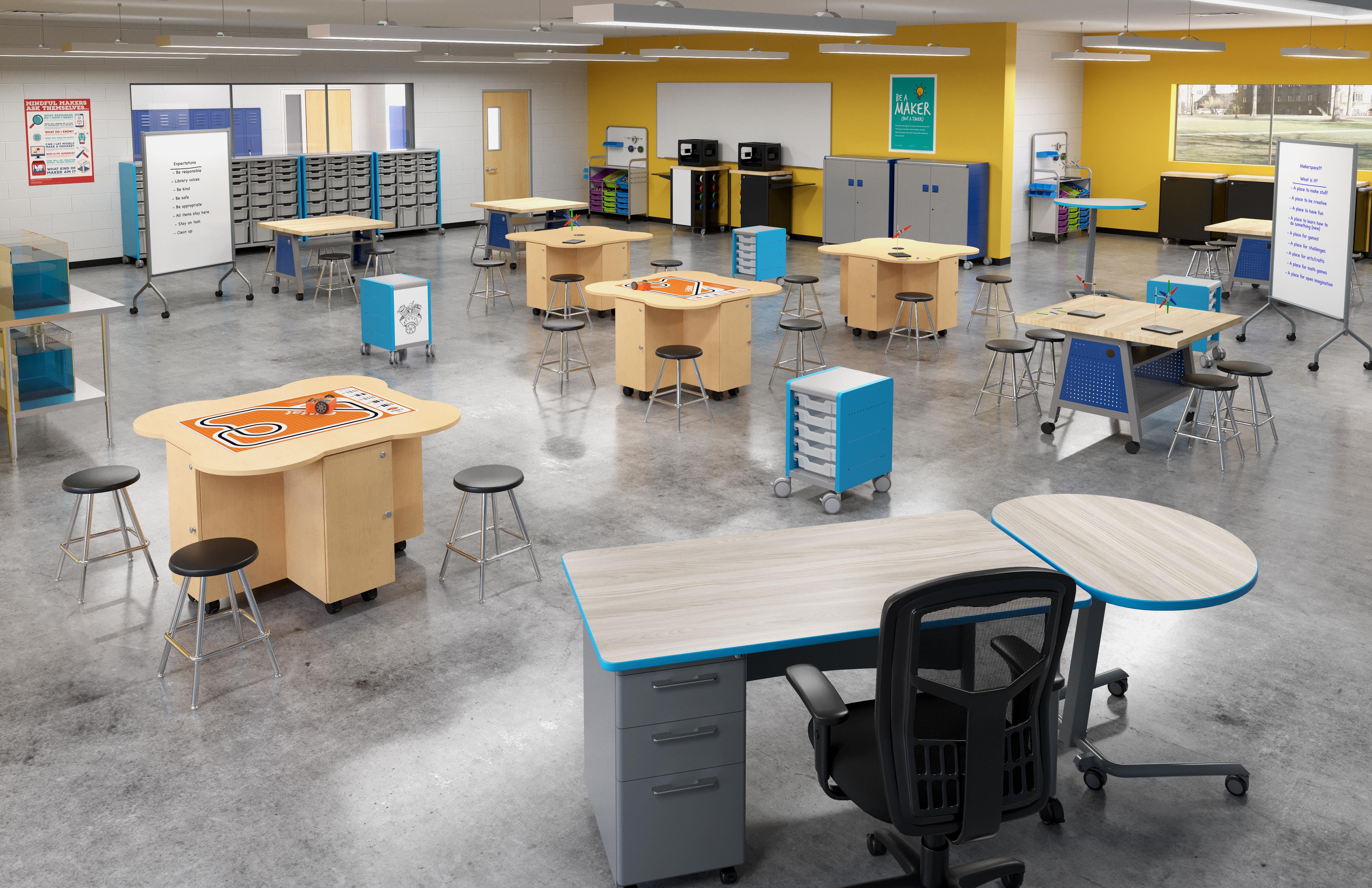 Classroom Select Art/Lab Stool, Hard Plastic